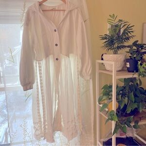 Free People | Lace Hoodie Tunic